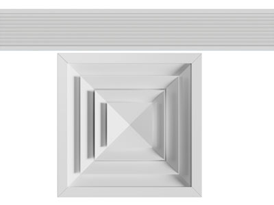 现代空调排风扇、出风口