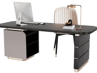 现代书桌椅组合