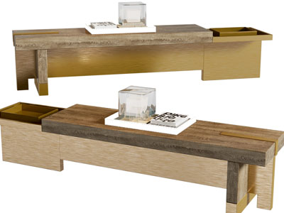 现代实木长凳子