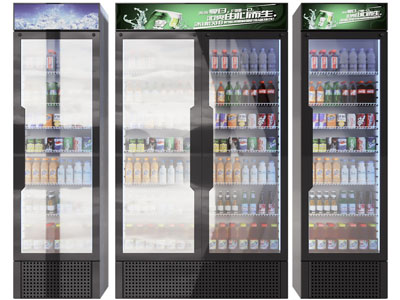 现代便利店超市冷饮保鲜柜、冰箱