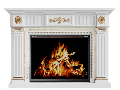 欧式雕花壁炉火炉