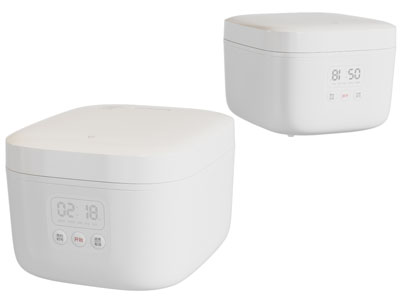 现代白色电饭锅