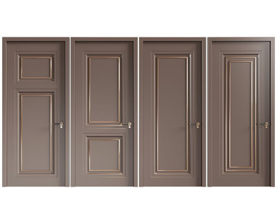 现代单扇平开门