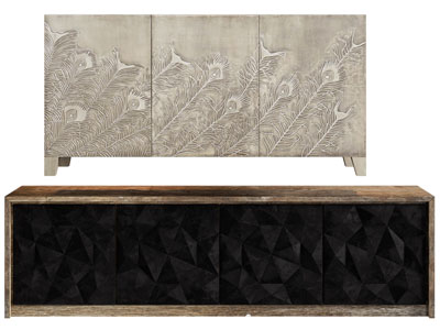 新中式玄关柜、电视柜、边柜