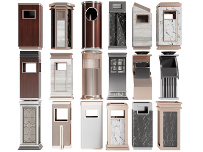 现代酒店垃圾桶