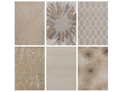 现代长方形地毯3d模型 现代长方形地毯