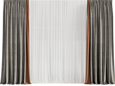 现代布艺窗帘窗纱