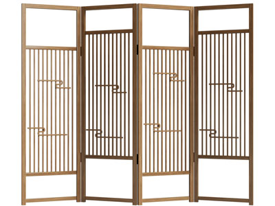 新中式实木屏风