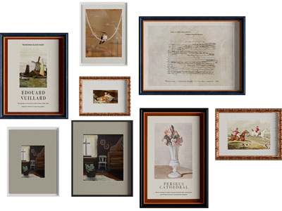 美式装饰挂画、照片墙