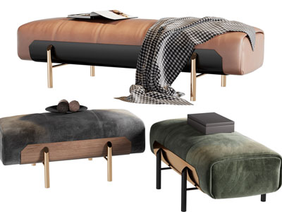 现代轻奢沙发凳