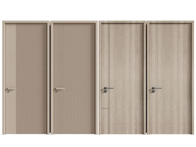 现代实木单扇平开门