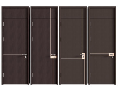 现代单扇平开门