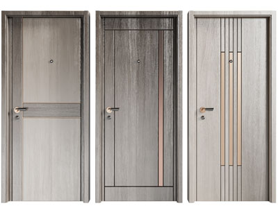 现代实木平开门