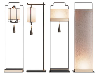 新中式落地灯