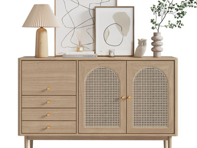 侘寂风玄关柜、边柜