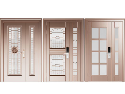 现代铜制金属大门