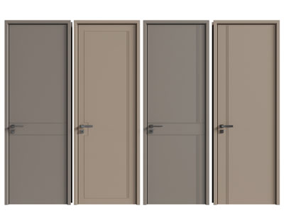 现代单扇平开门