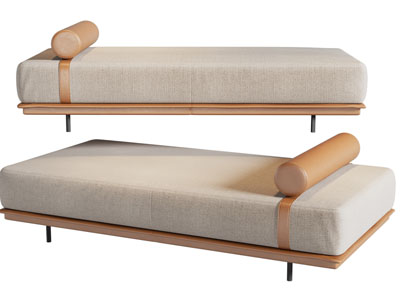 现代长方形沙发凳