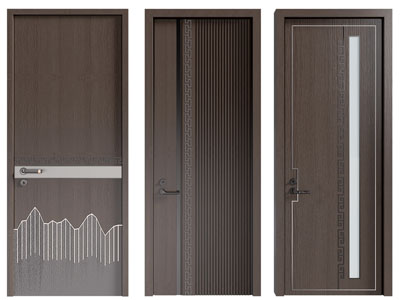 新中式单扇平开门