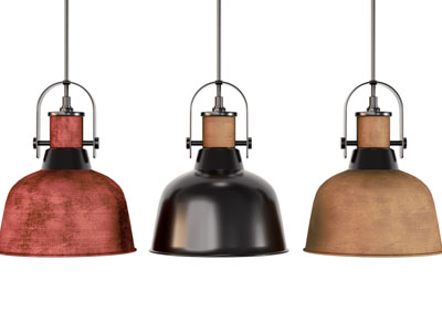 工业风loft金属灯罩吊灯