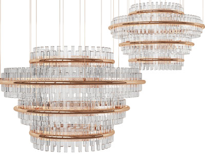 现代轻奢圆形水晶吊灯