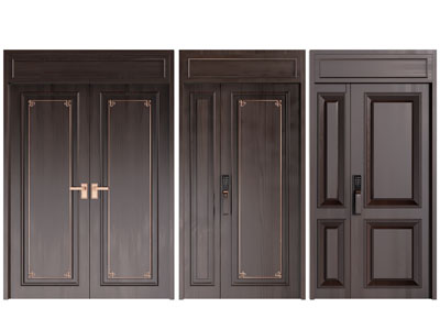 新中式双扇、子母入户平开门