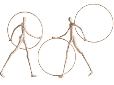 现代雕塑小人落地灯