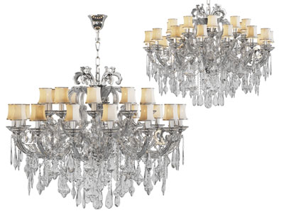 欧式水晶吊坠吊灯