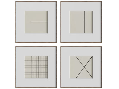 现代几何图案装饰挂画