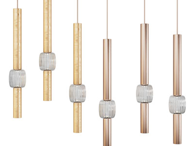 现代管状垂线吊灯