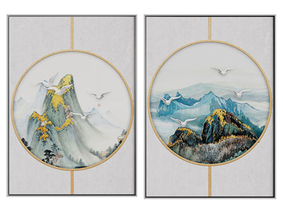 新中式装饰挂画