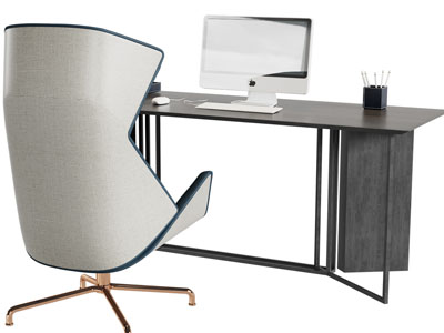 现代书桌椅组合