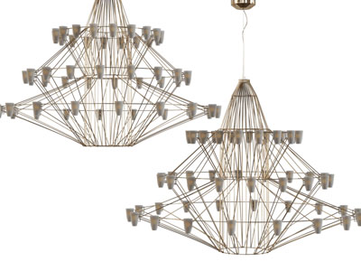 现代网状支架吊灯