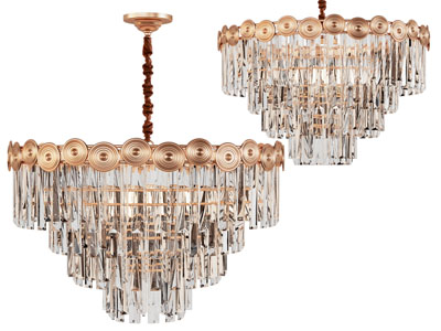 现代多层水晶吊灯