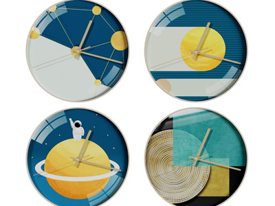 现代钟表墙饰挂件