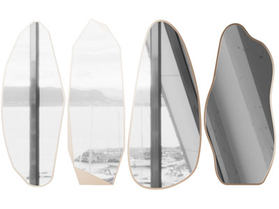 现代不规则镜子、墙饰挂件