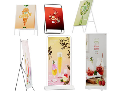 现代奶茶饮料招牌、海报、广告牌3d模型 现代奶茶饮料招牌、海报、广告牌