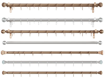 欧式金属窗帘杆