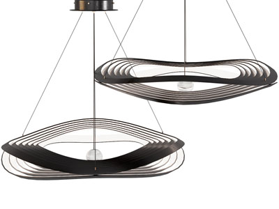 现代水纹圈层吊灯