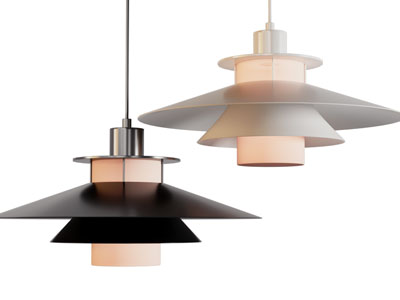 现代双层灯罩吊灯