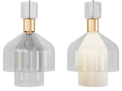 现代玻璃灯罩吊灯