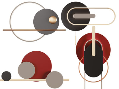 现代墙饰挂件、壁灯