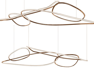 现代不规则曲线吊灯