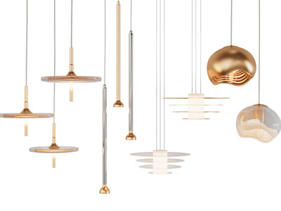 现代垂线吊灯