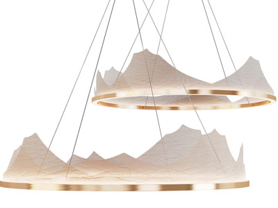 新中式山脉吊灯
