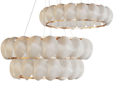 现代贝壳纹理的吊灯