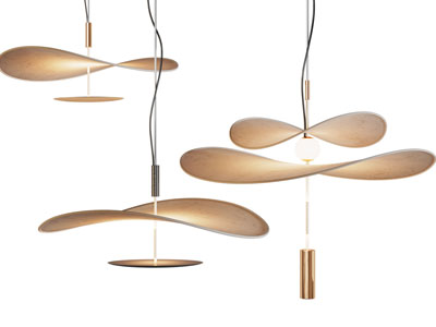 现代宽帽檐吊灯