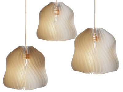 现代扭曲条状吊灯