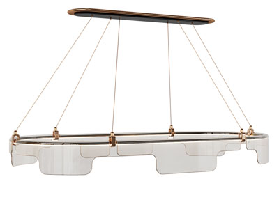 新中式拖圆形吊灯