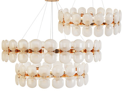 现代磨砂灯罩吊灯